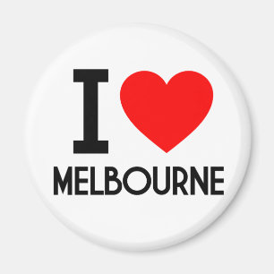 I Love Melbourne Magnet