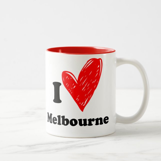 I love Melbourne Two-Tone Coffee Mug (Right)