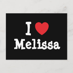 I love Melissa heart T-Shirt Postcard