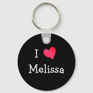 I Love Melissa Key Ring