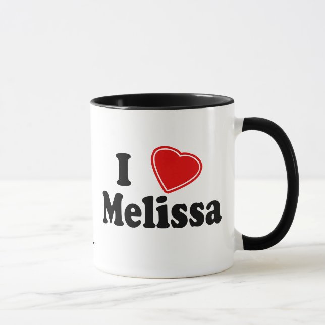 I Love Melissa Mug (Right)