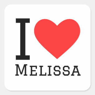 I love melissa square sticker