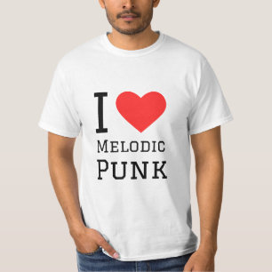 I love melodic punk square sticker T-Shirt