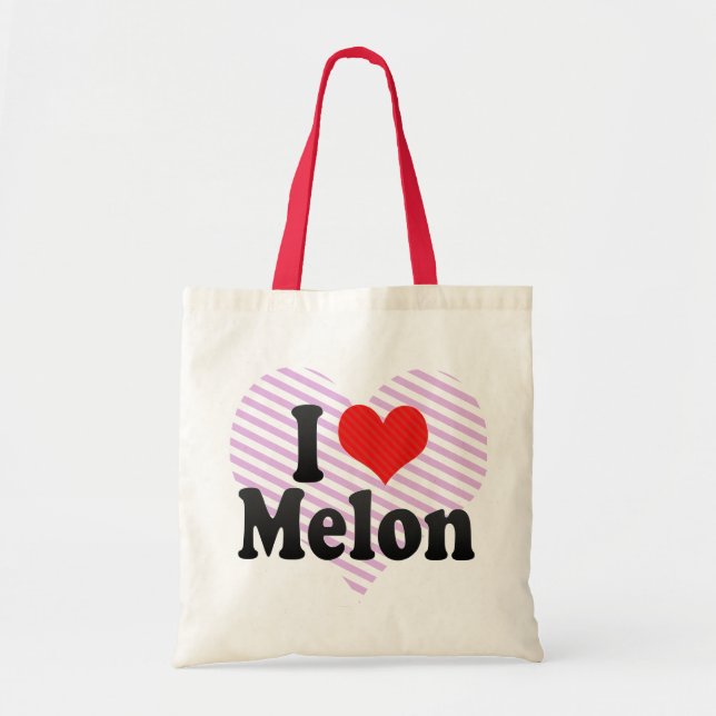 I Love Melon Tote Bag (Front)