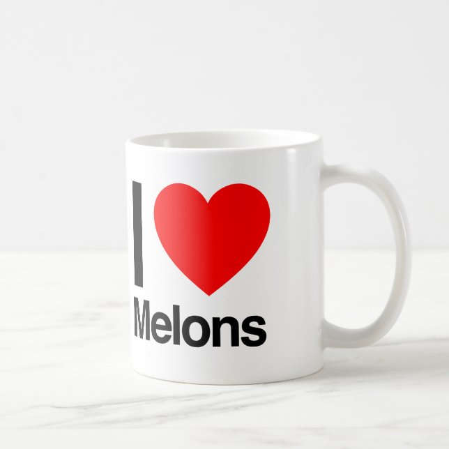 i love melons coffee mug (Right)
