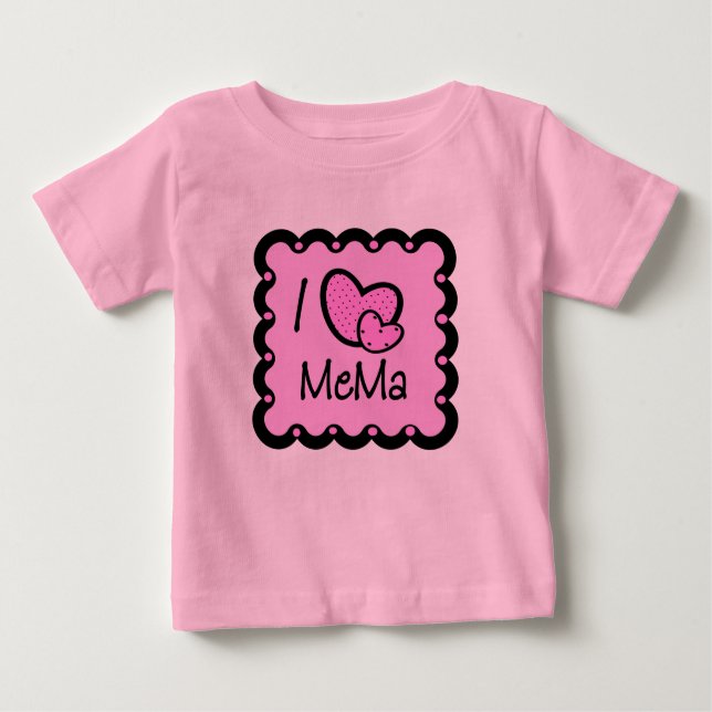 I Love Mema Cute T-Shirt (Front)