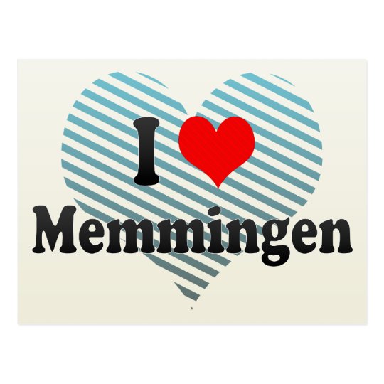 I Love Memmingen, Germany Postcard