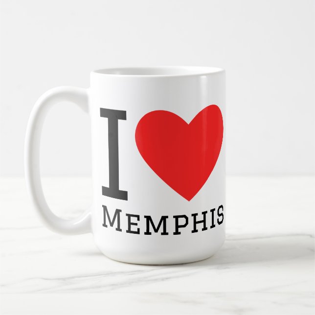 I love Memphis  Coffee Mug (Left)