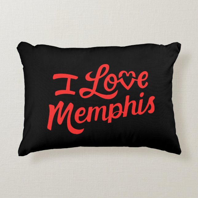 I Love Memphis Decorative Cushion (Front)