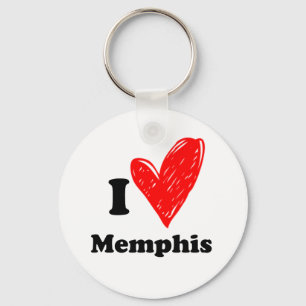I love Memphis Key Ring