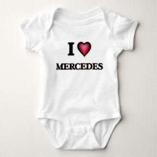 I Love Mercedes Baby Bodysuit