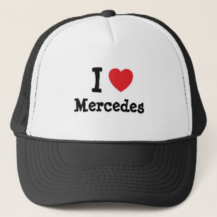 I love Mercedes heart T-Shirt Trucker Hat