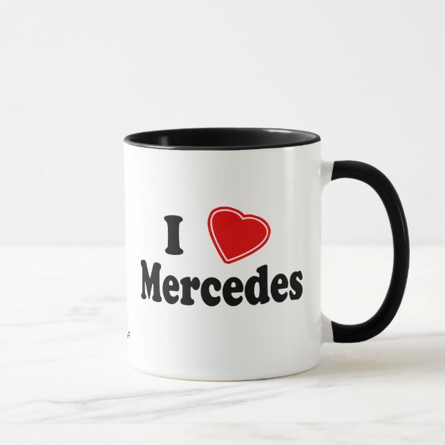 I Love Mercedes Mug (Right)