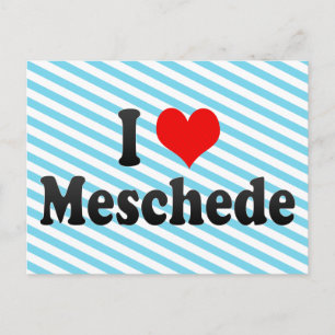 I Love Meschede, Germany Postcard