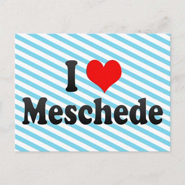 I Love Meschede, Germany Postcard (Front)