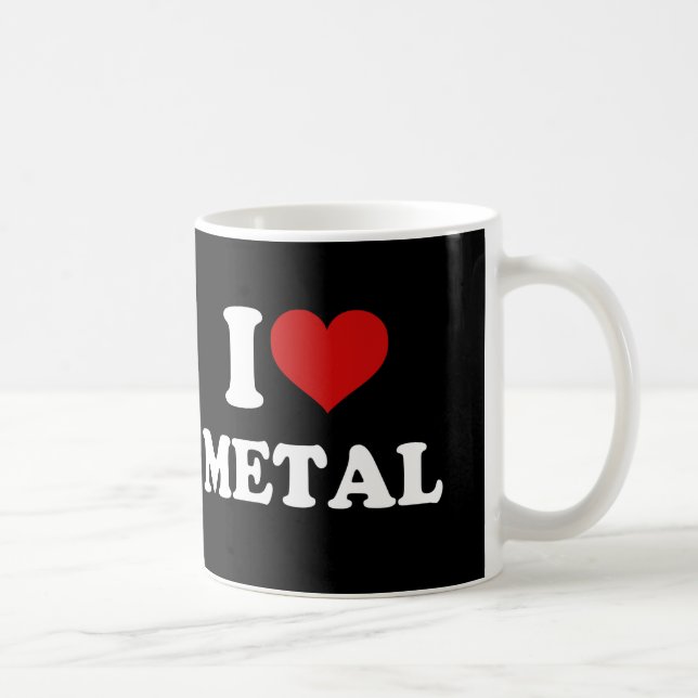 I Love Metal Coffee Mug (Right)