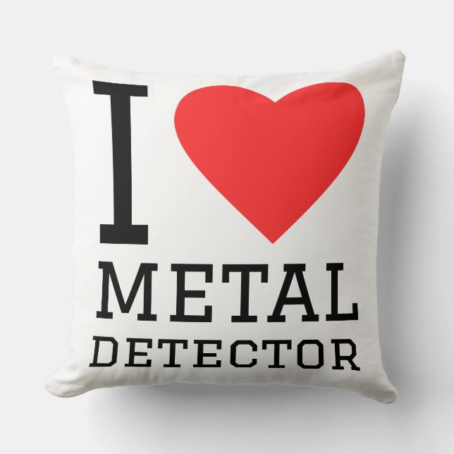 I love metal detector cushion (Front)