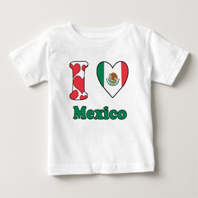 I love Mexico Baby T-Shirt (Front)