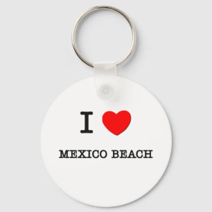 I Love Mexico Beach Florida Key Ring