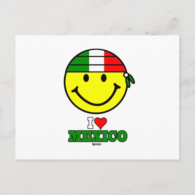 I LOVE MEXICO POSTCARD (Front)