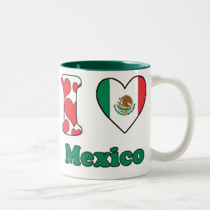 I love Mexico Two-Tone Coffee Mug