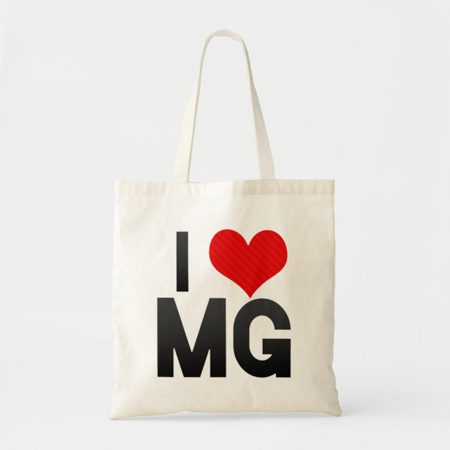 I Love MG Tote Bag (Front)