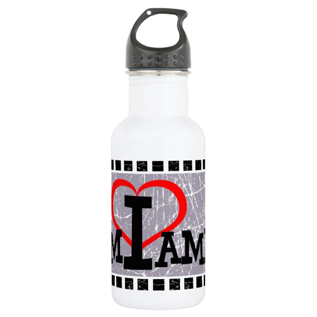 I love Miami   - 532 Ml Water Bottle (Front)