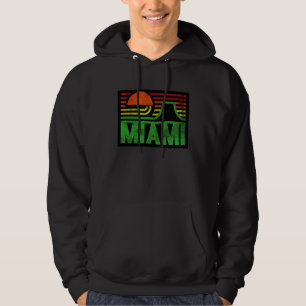 I Love Miami FL Miami Beach Outfit Illustration G Hoodie
