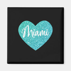 I Love Miami Florida Heart Magnet