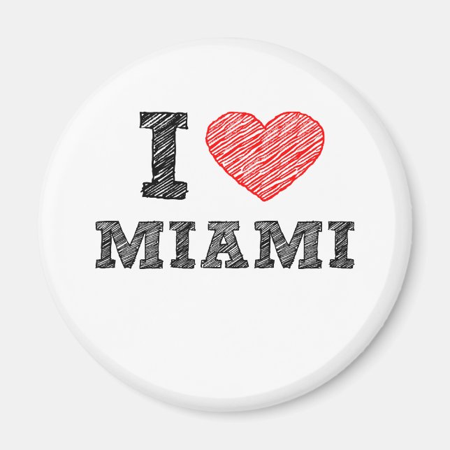 I Love Miami Magnet (Front)