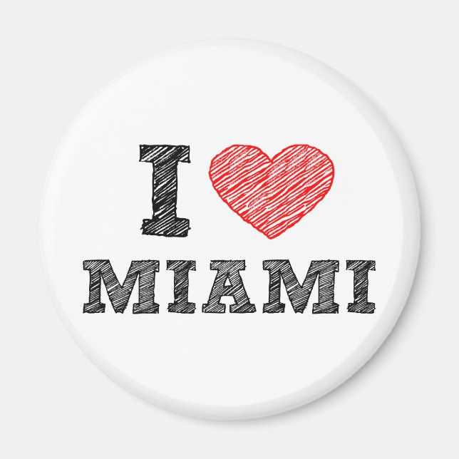 I Love Miami Magnet (Front)