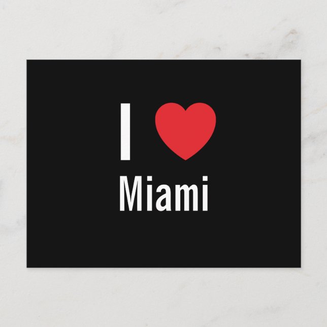 I love Miami Postcard (Front)