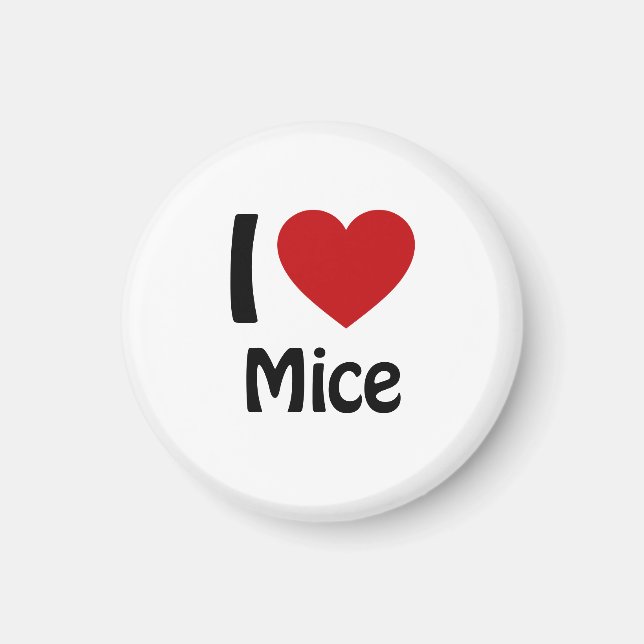 I love Mice Magnet (Front)