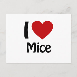 I love Mice Postcard