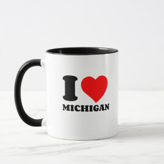 I LOVE MICHIGAN MUG