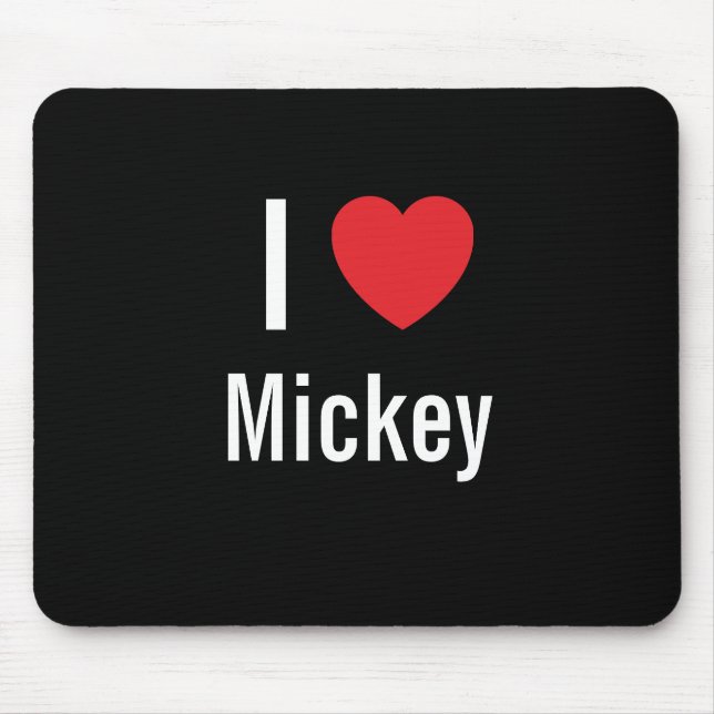 I love Mickey Mouse Pad (Front)