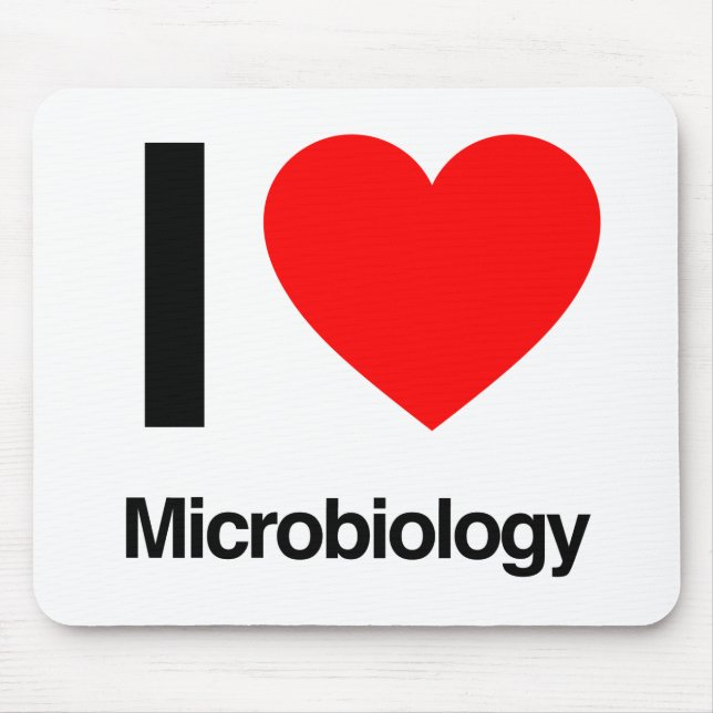 i love microbiology mouse pad (Front)