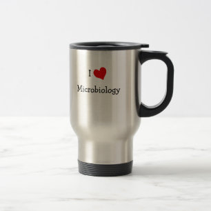 I Love Microbiology Travel Mug