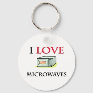 I Love Microwaves Key Ring