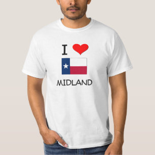 I Love Midland Texas T-Shirt