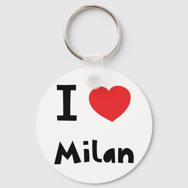 I love Milan Key Ring (Front)
