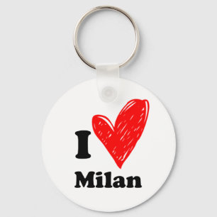 I love Milan Key Ring