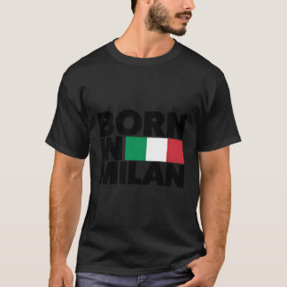 I Love Milano Born In Milan Illustration T-Shirt