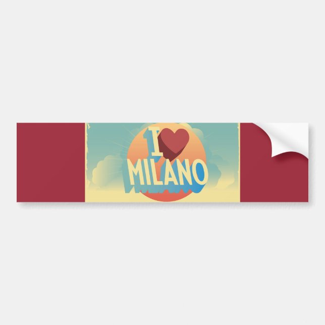 I love Milano Bumper Sticker (Front)