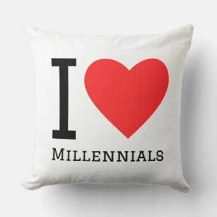 I love millennials cushion