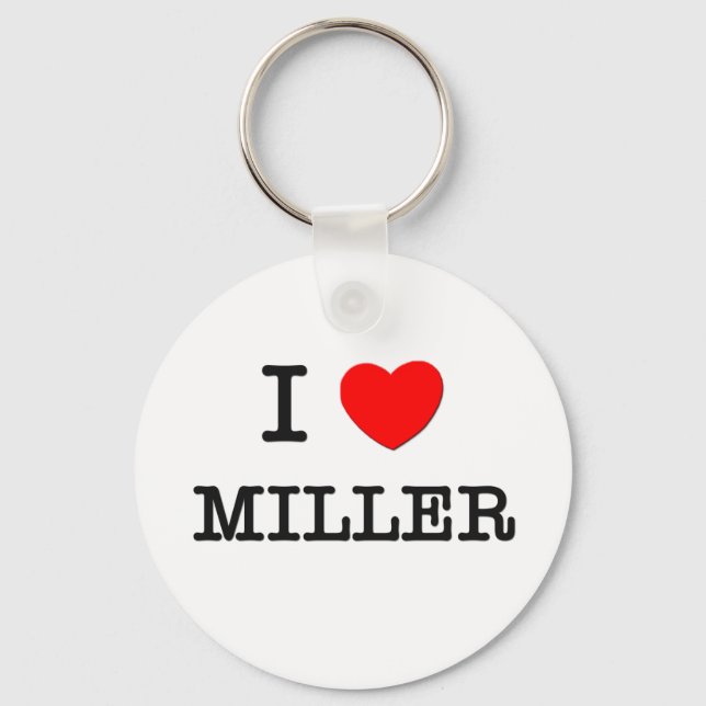 I Love Miller Key Ring (Front)