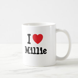I love Millie heart T-Shirt Coffee Mug