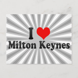 I Love Milton Keynes, United Kingdom Postcard