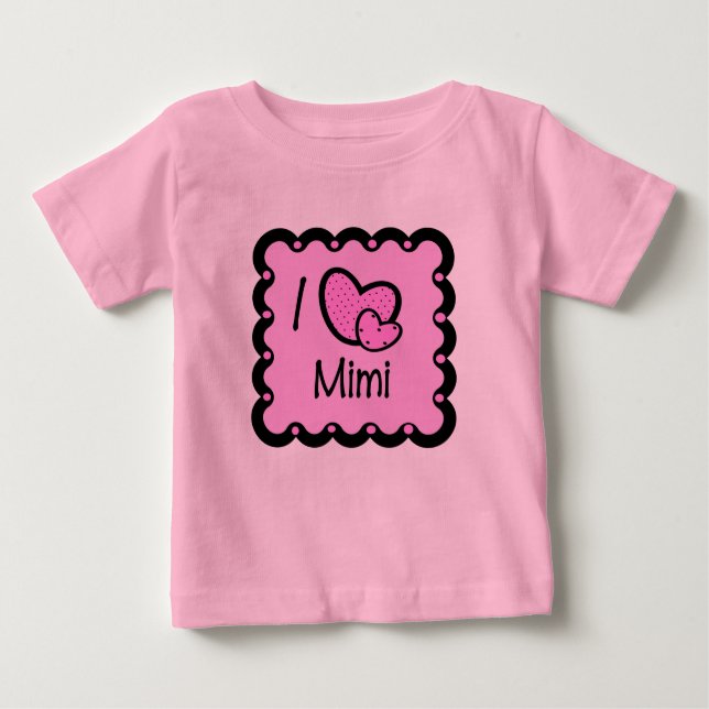 I Love Mimi Cute T-Shirt (Front)