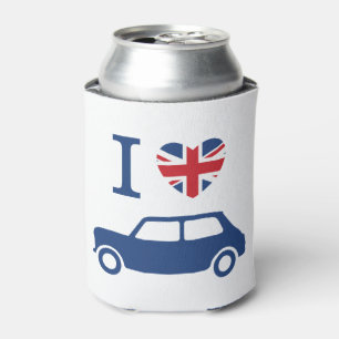 I love Mini Coopers - Blue Can Cooler